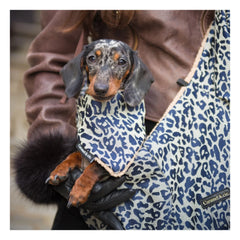 Caramel & Cie - Bolso bandolera Promenade con perro leopardo | Gris