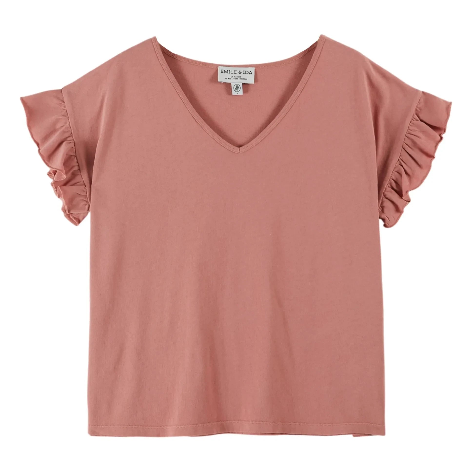 Emile et Ida - Camiseta de Algodón Orgánico Doudou | Palo de rosa