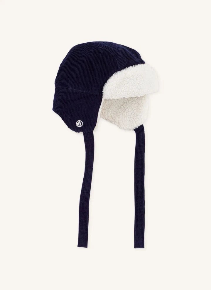 Petit Bateau - estilo Chapka Sherpa | azul noche