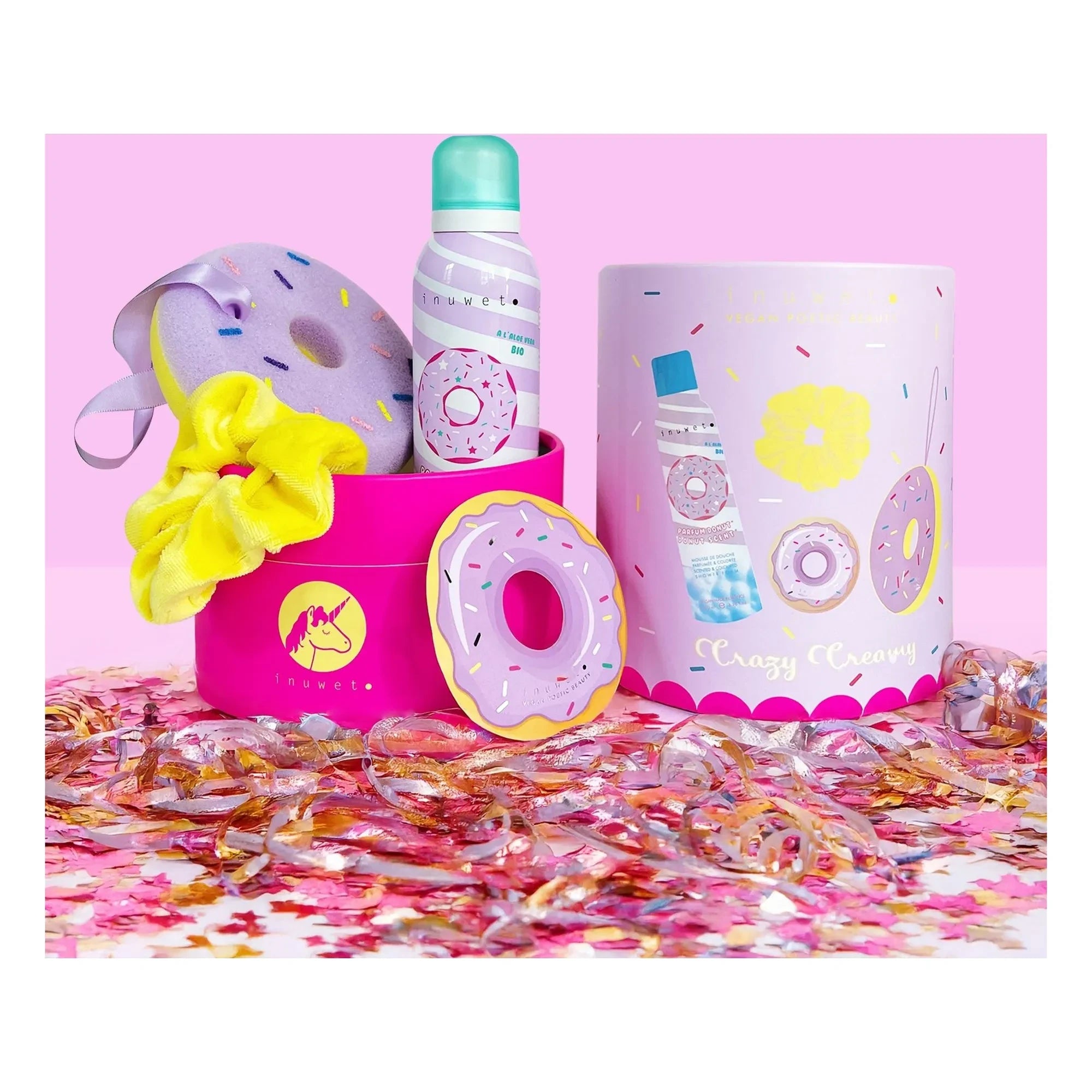 Inuwet - Caja de baño divertida Donuts