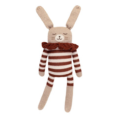 Main Sauvage - Conejo grande de peluche con rayas | Siena