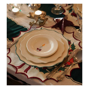 Anna + Nina - Plato de cena Forest | Verde