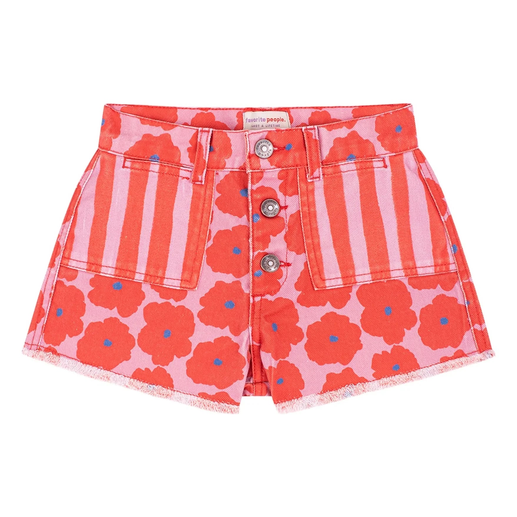 Favorite People - Nápoles floral corto | Rojo