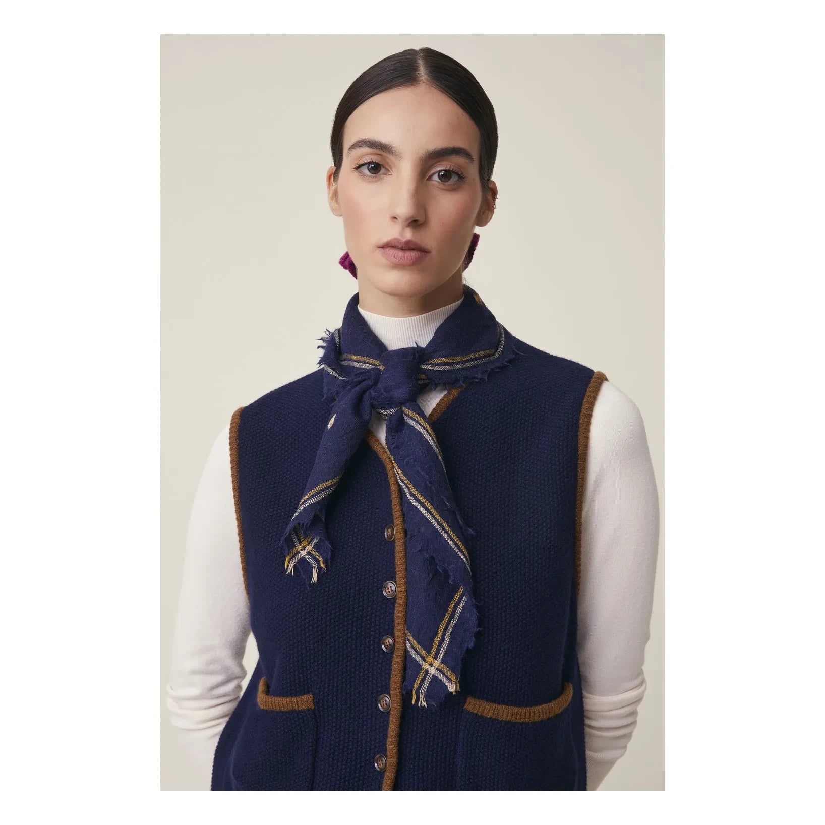 Moismont - Chelsea Bufanda Nº 815, Lana | Azul Marino
