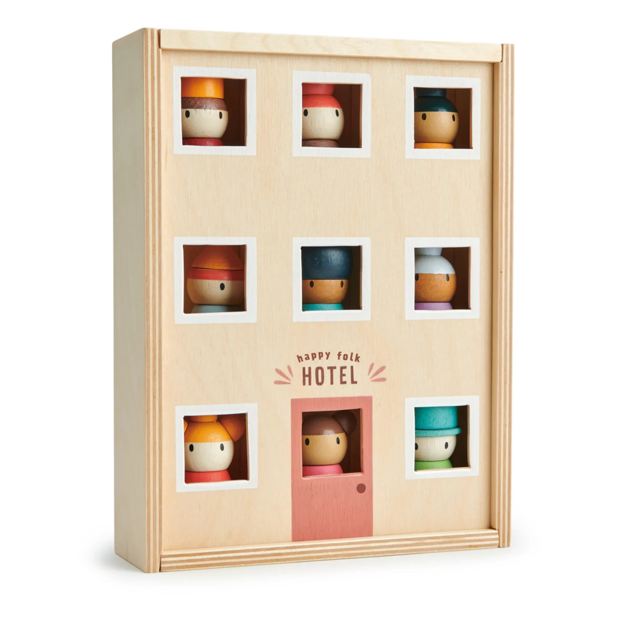 Tender Leaf Toys - Hotel Happy Folk y figuras de madera