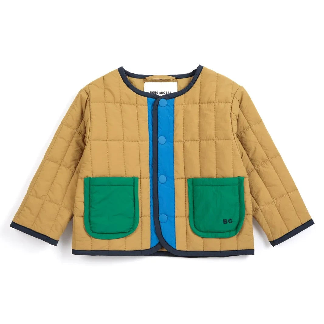 Bobo Choses - Chaqueta Acolchada de Fibra Reciclada para Bebé | Caqui