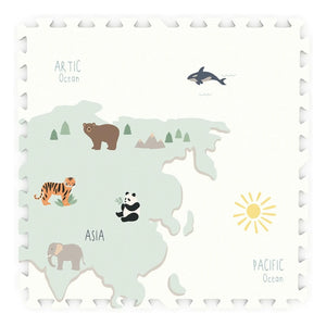 Play and Go - Esterilla de juego modular Tiloo - Mapa del mundo