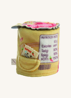 Nici - Panda de Peluche Rojo Akai y Disfraz de Fideos | Naranja