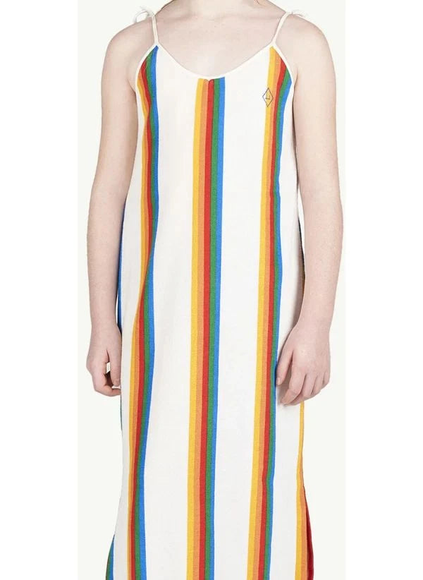 The Animals Observatory - Vestido a Rayas Hummingbird | Blanco