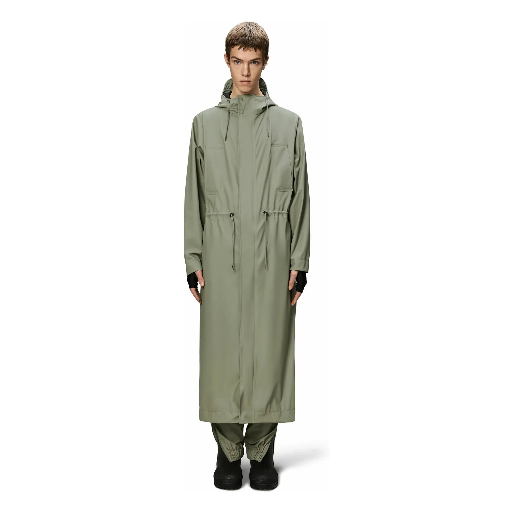 Rains - Bold W3 Abrigo Largo | Verde claro