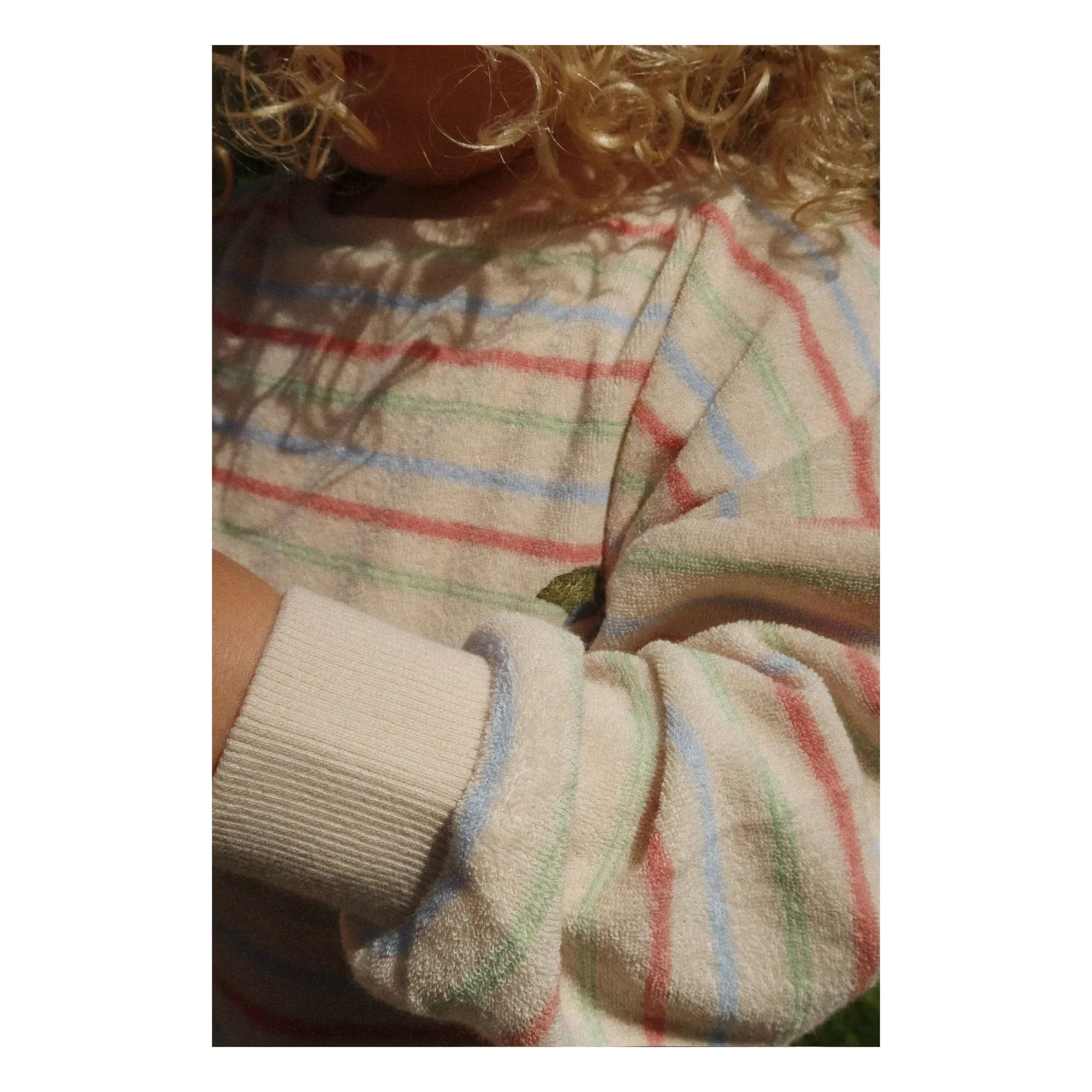 Konges Sløjd - Sudadera Itty a Rayas con Cordón Algodón Orgánico | Crudo