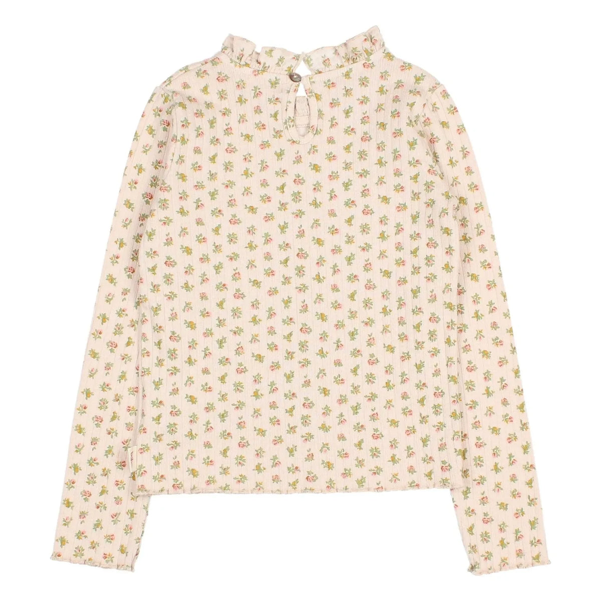 Búho - Floral Cottage Camiseta Acanalada | Rosa claro