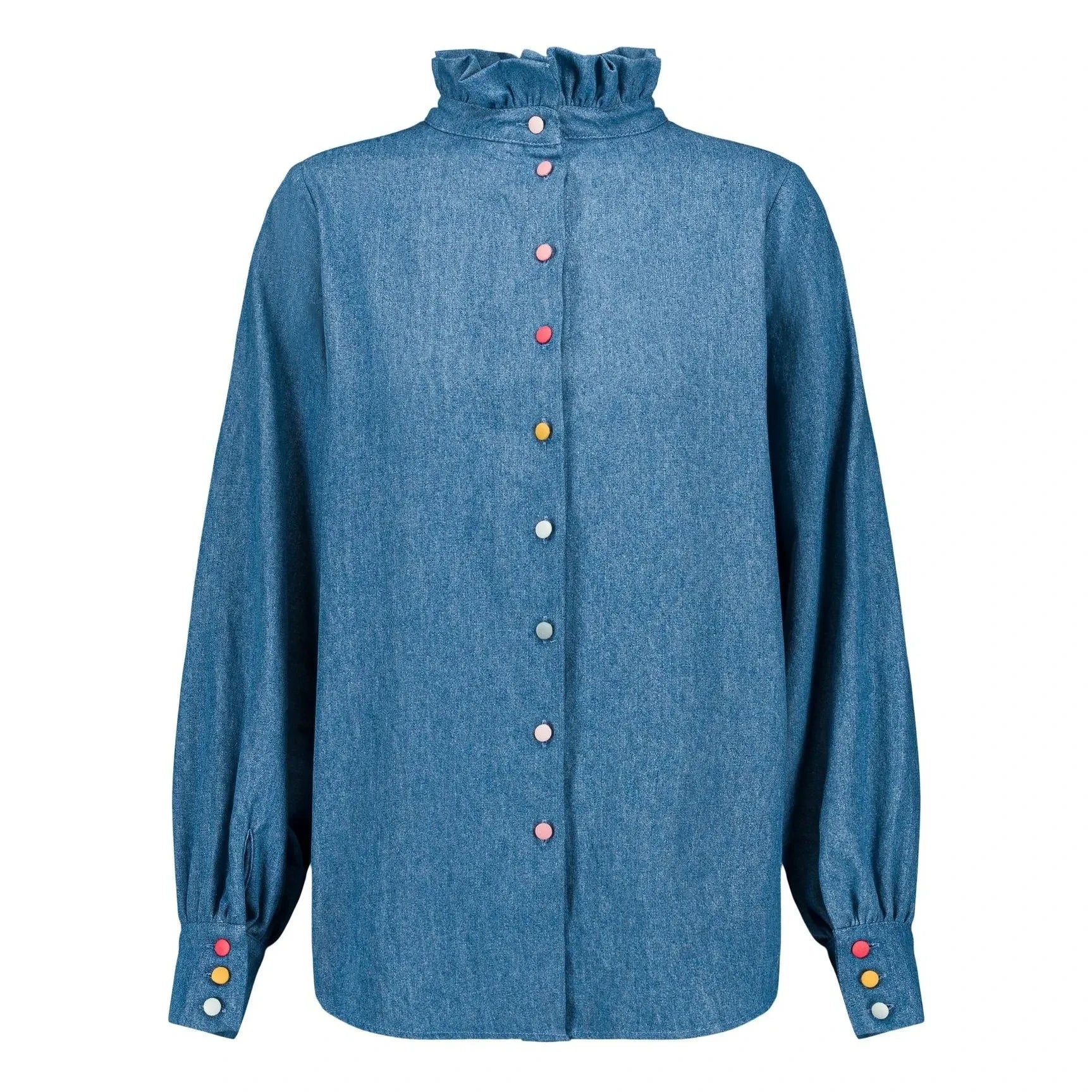 Elise Chalmin - Josette Camisa de algodón | Azul