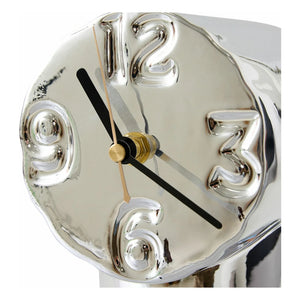 HKliving - Reloj de cerámica retro | Cromado
