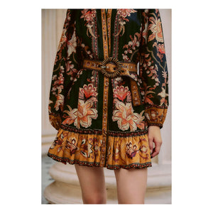 Vestido Farm Rio - Majestic Garden | Negro