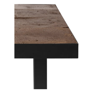 Ferm Living - Mesa auxiliar Flod Kare | Marrón