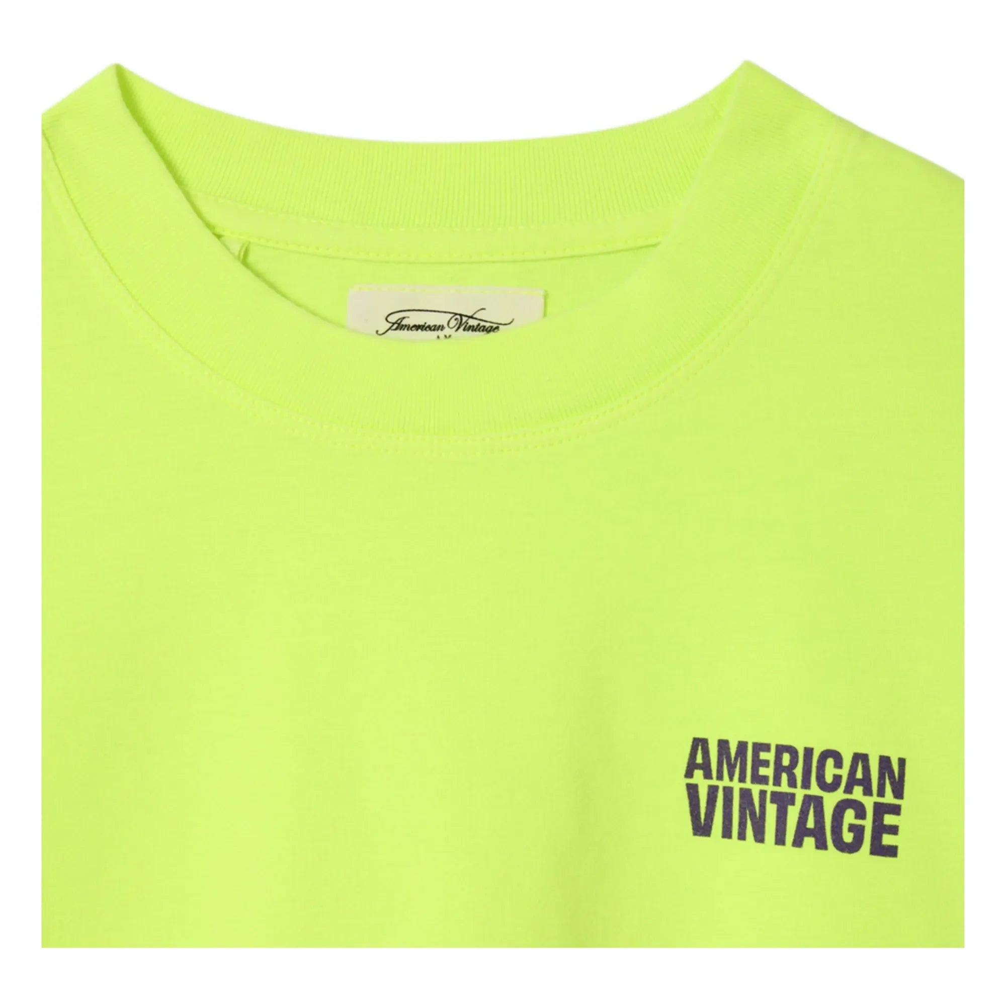 American Vintage - Camiseta Gixy | Amarillo fluorescente