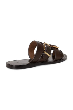 Polo Ralph Lauren Bkle Slide Sandalias de Cuero