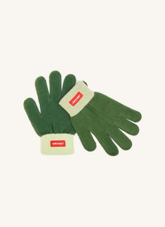 Hola Hossy - Guantes de Algodón Orgánico Prácticos | Verde