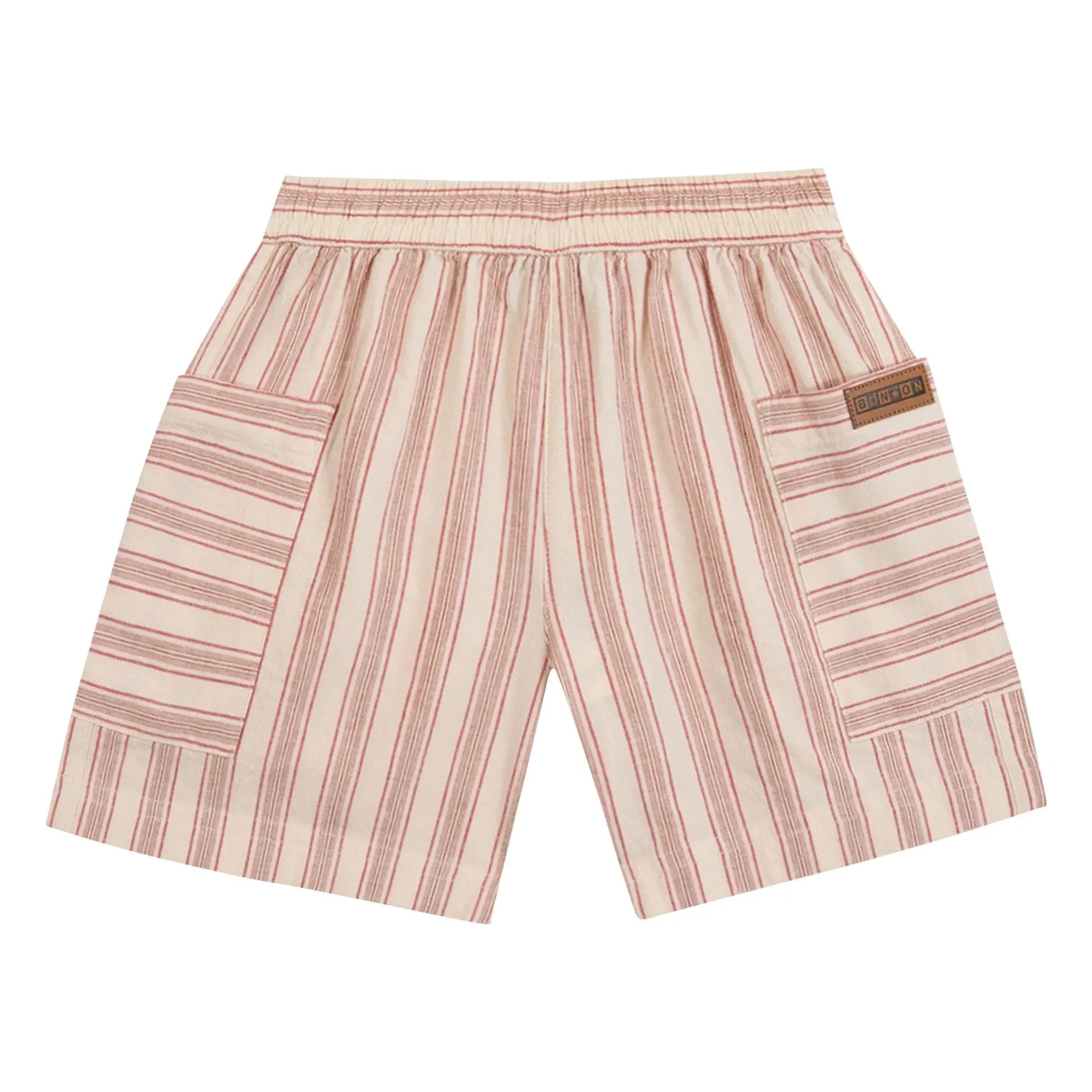 Bonton - Shorts de rayas Lois | Crema