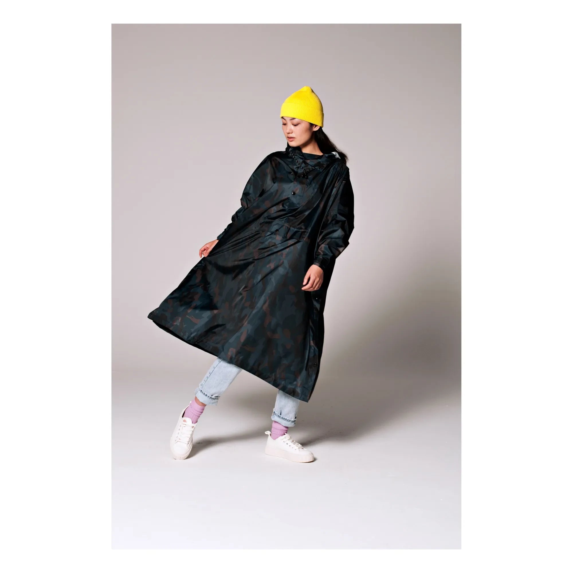 Rainkiss - Capa de lluvia impermeable Art Camo | Negro