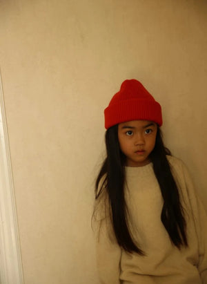Hvid - Fonzie Gorra de Merino | Rojo