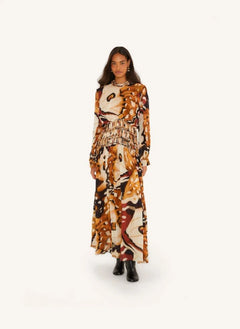 Farm Rio - Vestido Borbofly Macramé | Terracota