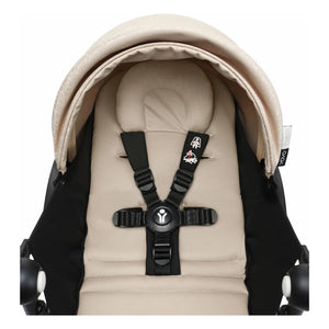 Stokke® - YOYO³ Bonpoint 0+ yenidoğan bebek arabası Beyaz çerçeve | Bej