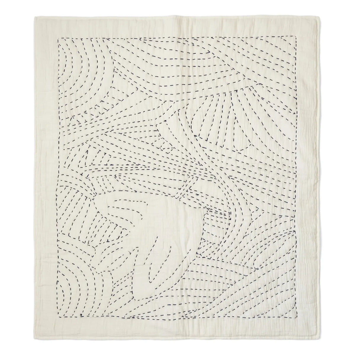 Editions Aimable - Penelope Cobrecama con pájaro | Tela de gasa marfil