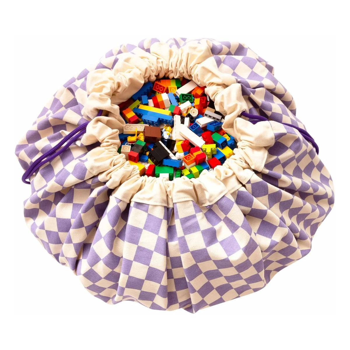 Play and Go - Bolsa / Alfombra de juegos Noomad - Vichy | Morado
