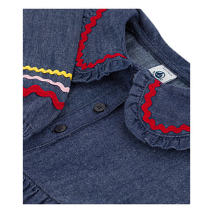 Petit Bateau - Kot elbise | Mavi