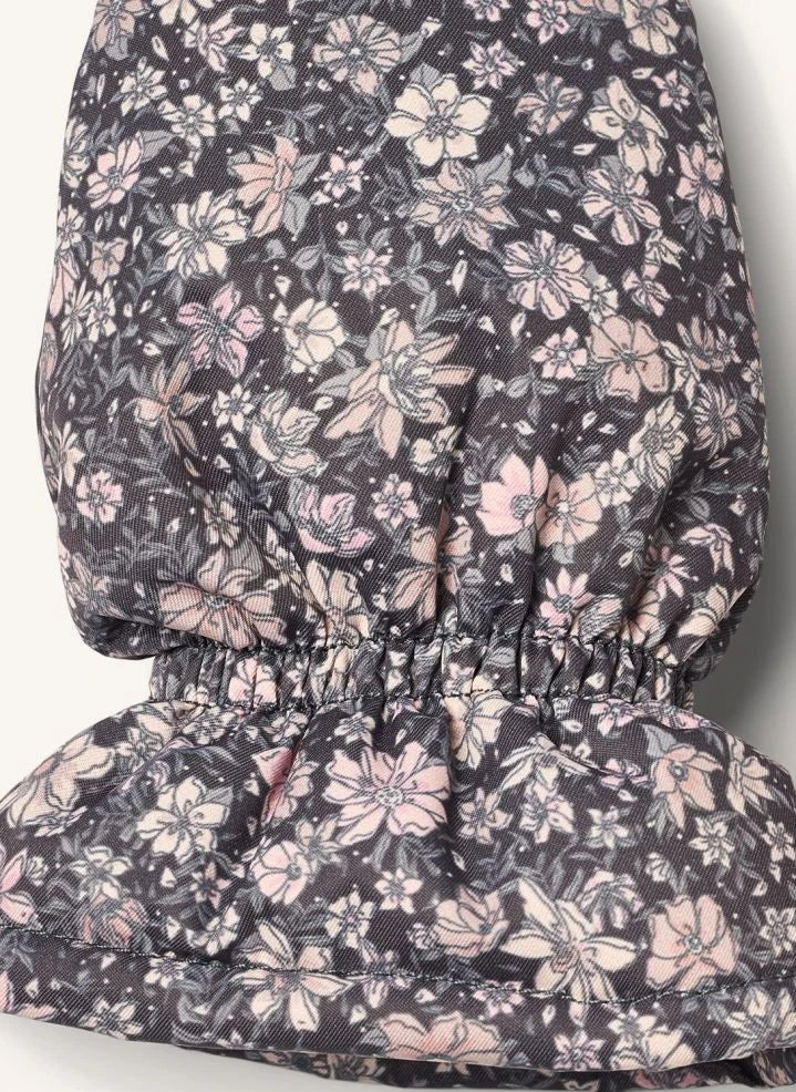 Wheat - Guantes con estampado floral Muffu hechos de fibras recicladas | Rosa