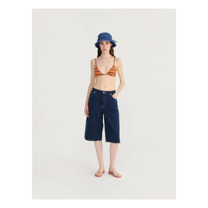 Bobo Choses - Shorts de sarga de algodón orgánico | Azul