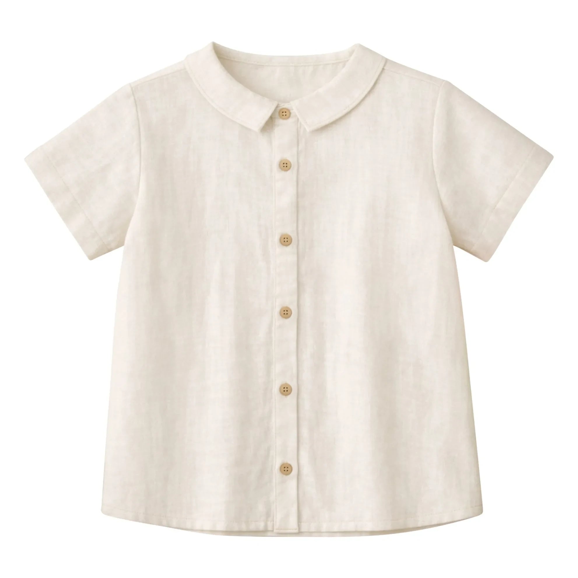 Lililotte - Camisa de Gasa de Algodón Orgánico Maxime | Crudo