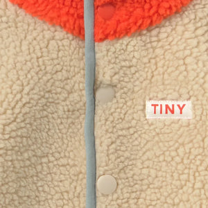Tinycottons - Sherpa Stil Colorblock Pilot Ceket | Pembe