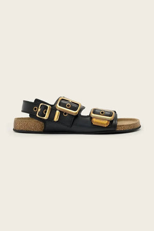 AllSaints Staffa Sandalia plana de cuero para mujer
