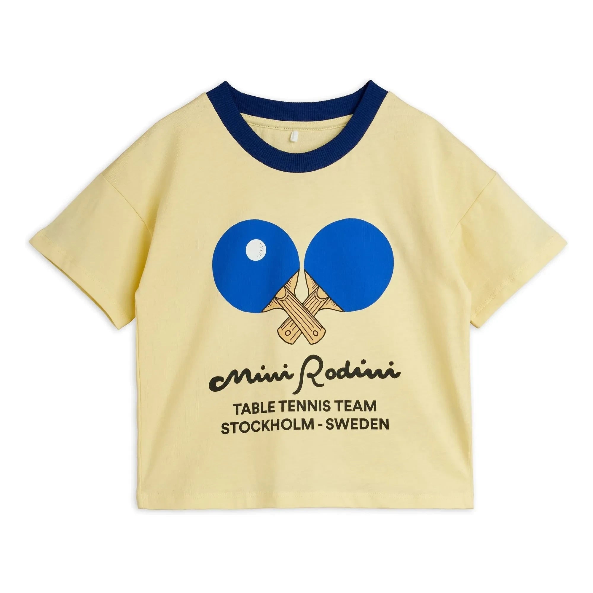 Mini Rodini - Camiseta Ping Pong de algodón orgánico | Amarillo