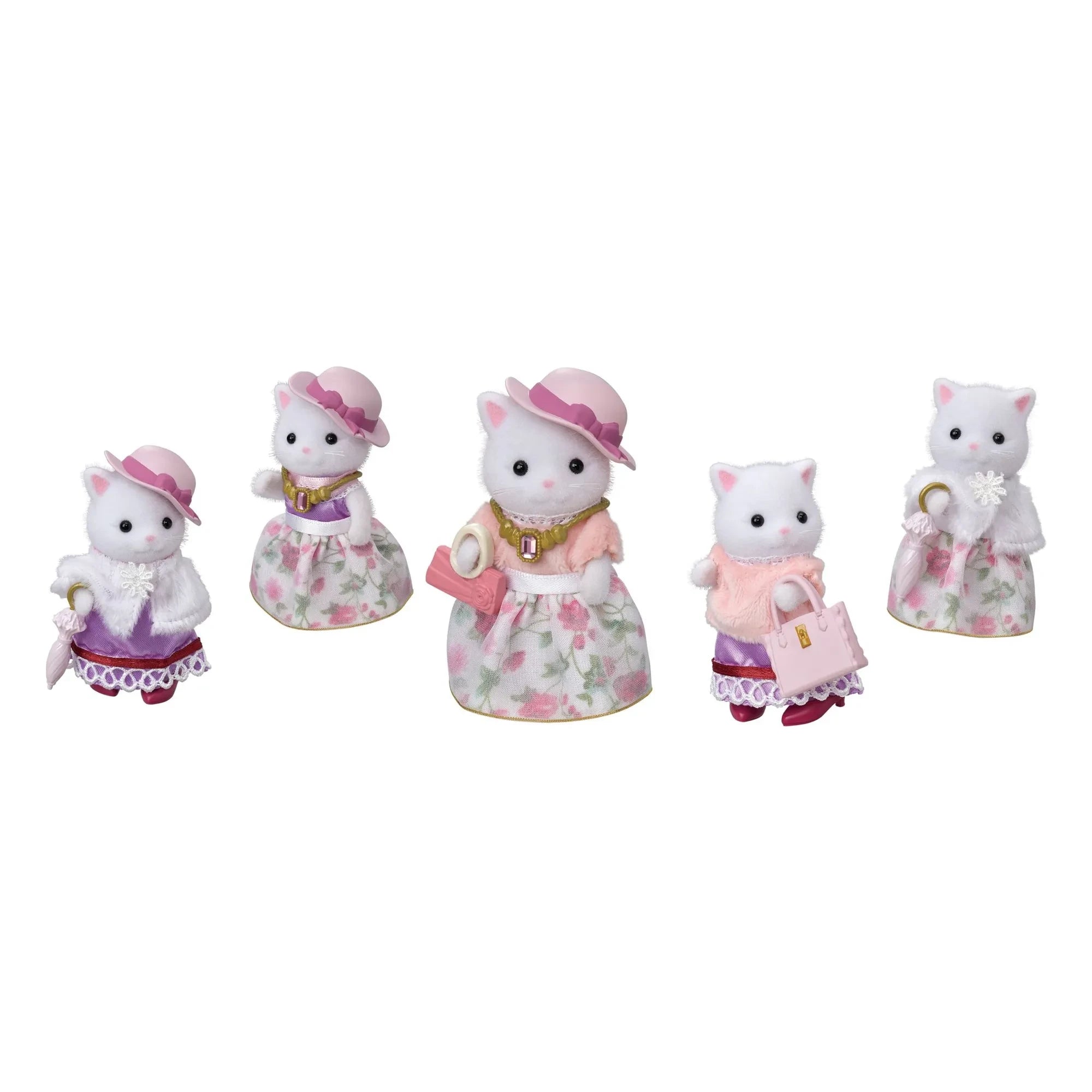 Sylvanian Families - Maleta de moda y hermana mayor Gata Persa