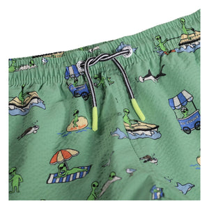 Molo - Bañador Niko Aliens | Verde