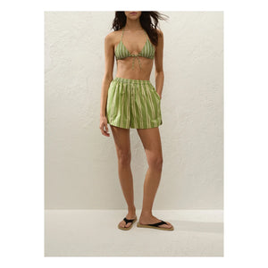 Faithfull the Brand - Shorts a rayas Lonia | Verde