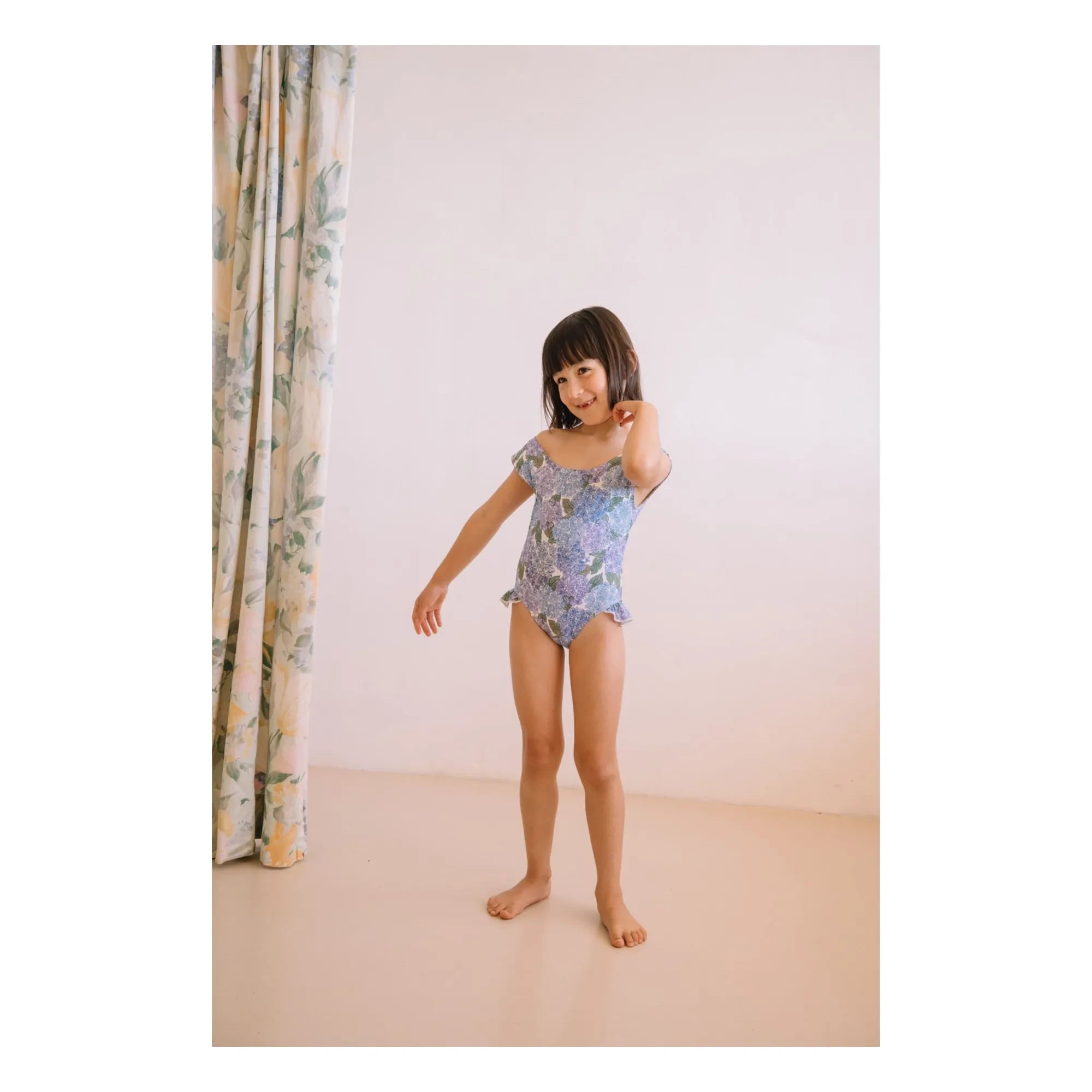 Studio Bohème - Maillot de baño de ballet Flores Fibras recicladas | Lila