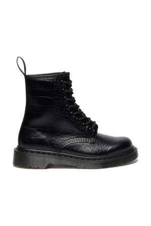 Botines de cuero Dr. Martens 1460 Croco para mujer