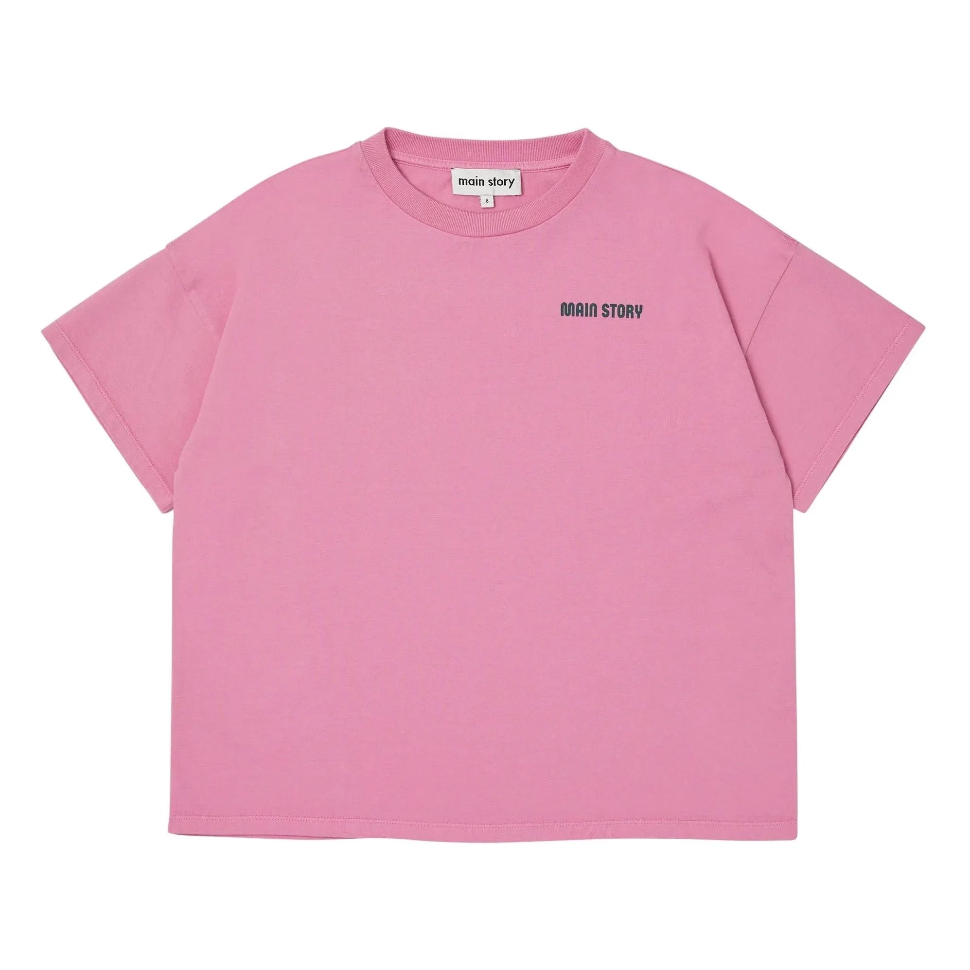 Main Story - Camiseta oversize de algodón orgánico | Rosa
