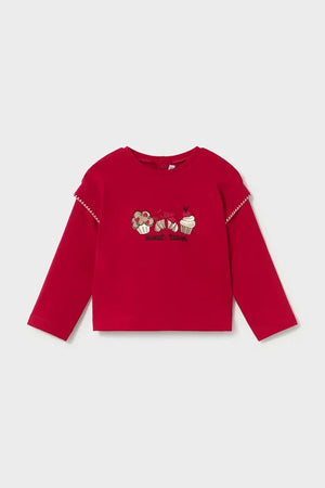 Blusa de algodón de manga larga para niños Mayoral