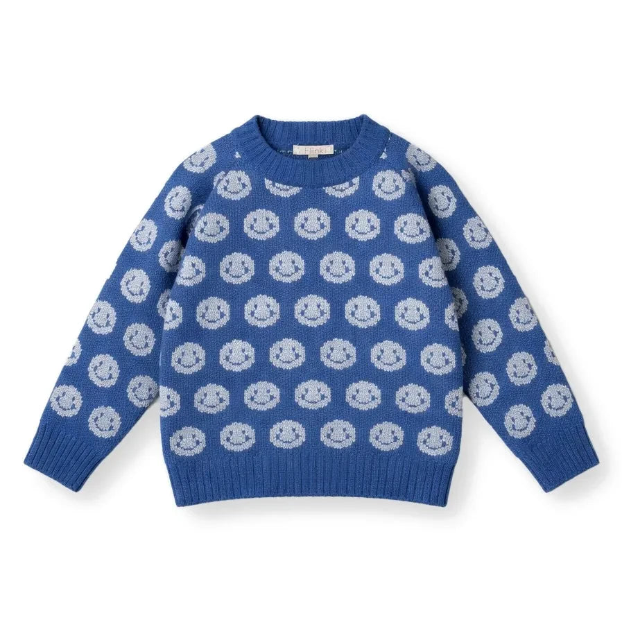 Fliink - Sudadera "Cool Emojis" | Azul