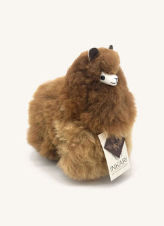 Inkari - Juguete de Llama de Lana de Alpaca | Caramelo