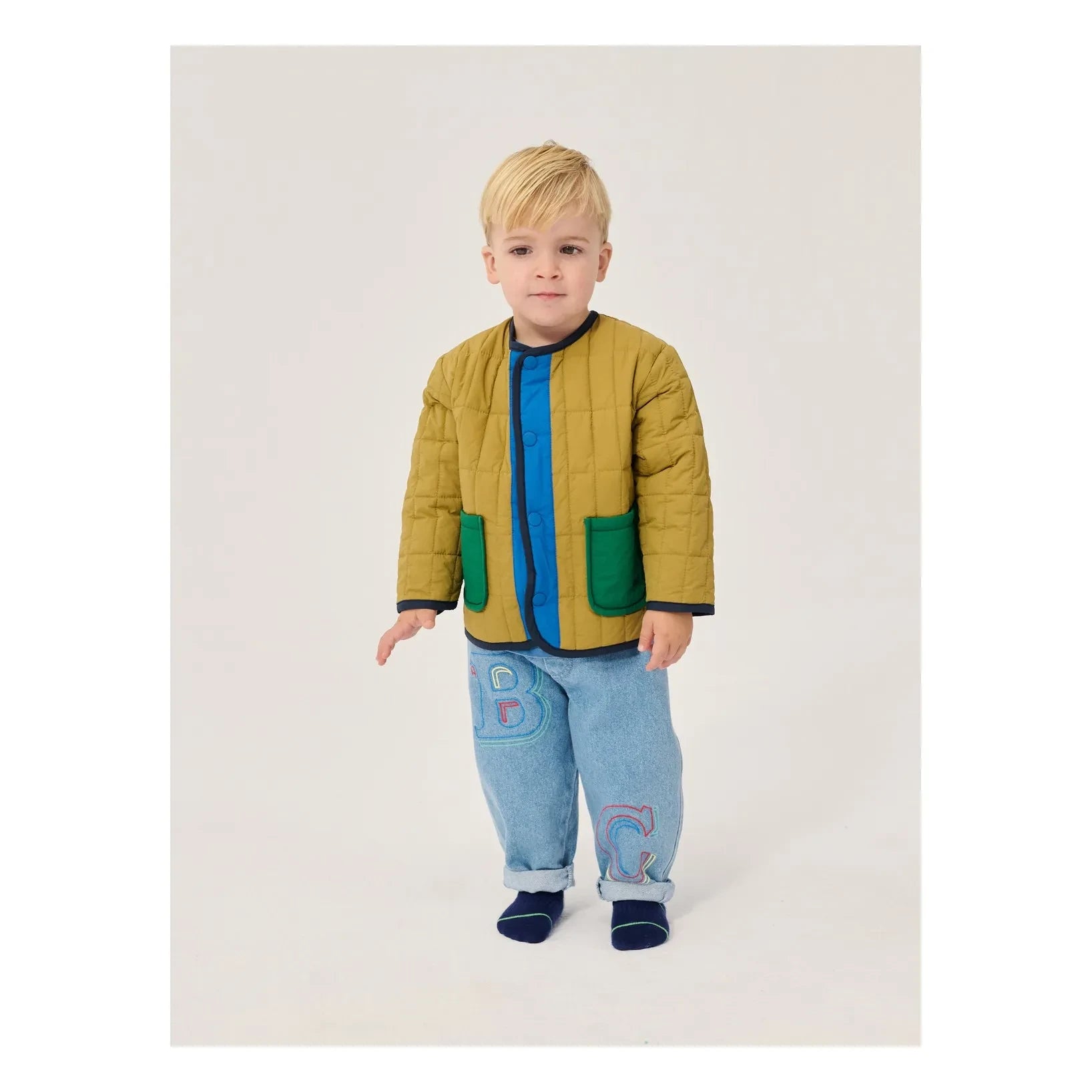 Bobo Choses - Chaqueta Acolchada de Fibra Reciclada para Bebé | Caqui