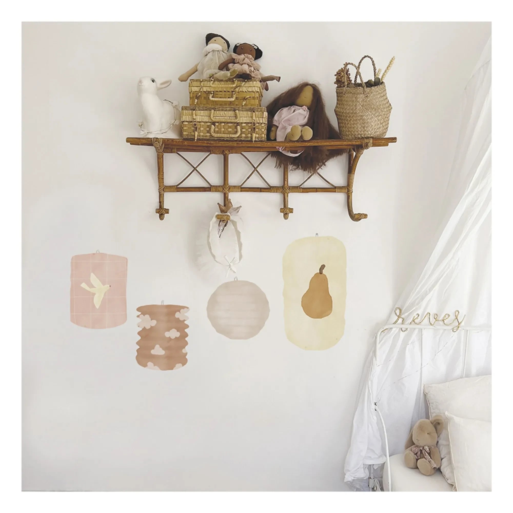 MIMI'lou - Vinilos Farolillos | Crema