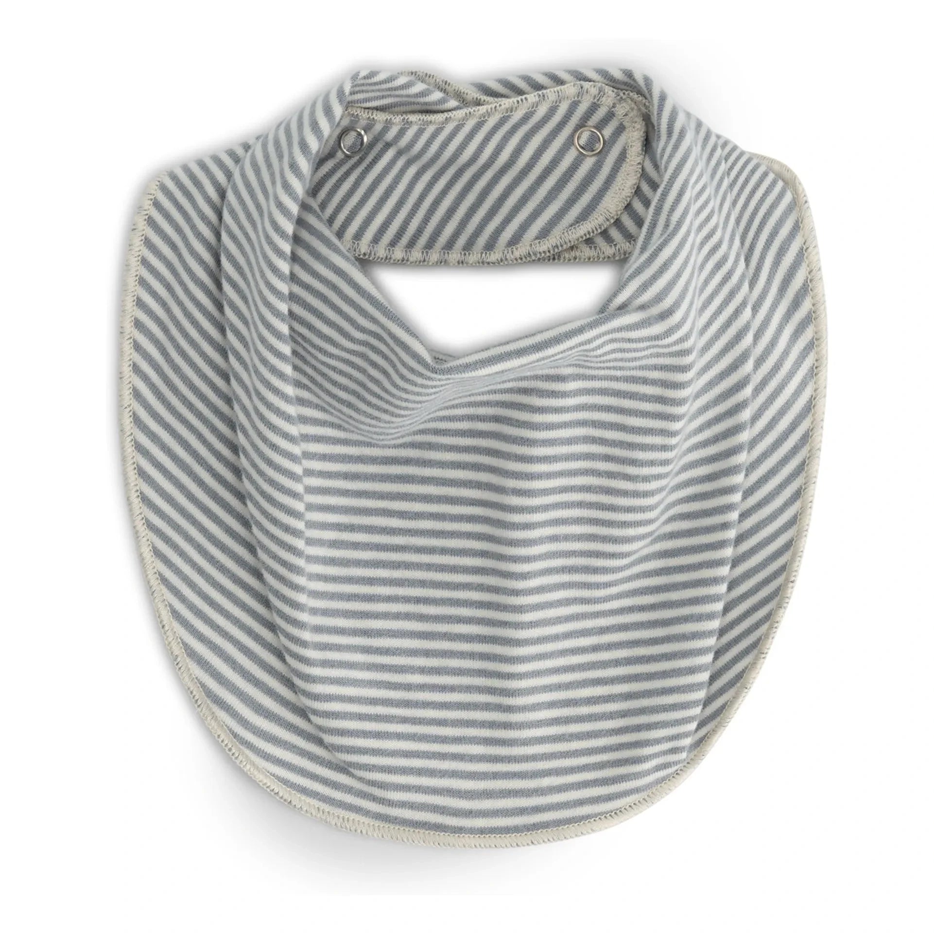 Gray Label - Babero de algodón orgánico a rayas | Azul Hielo