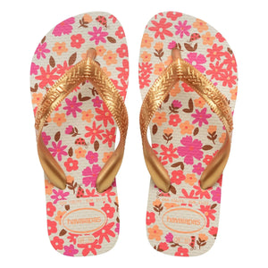 Havaianas - Chanclas de dedo Flores | Beige